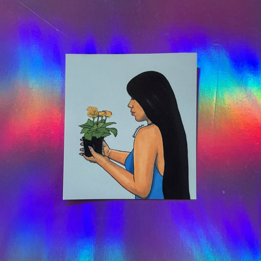 Square growth sticker