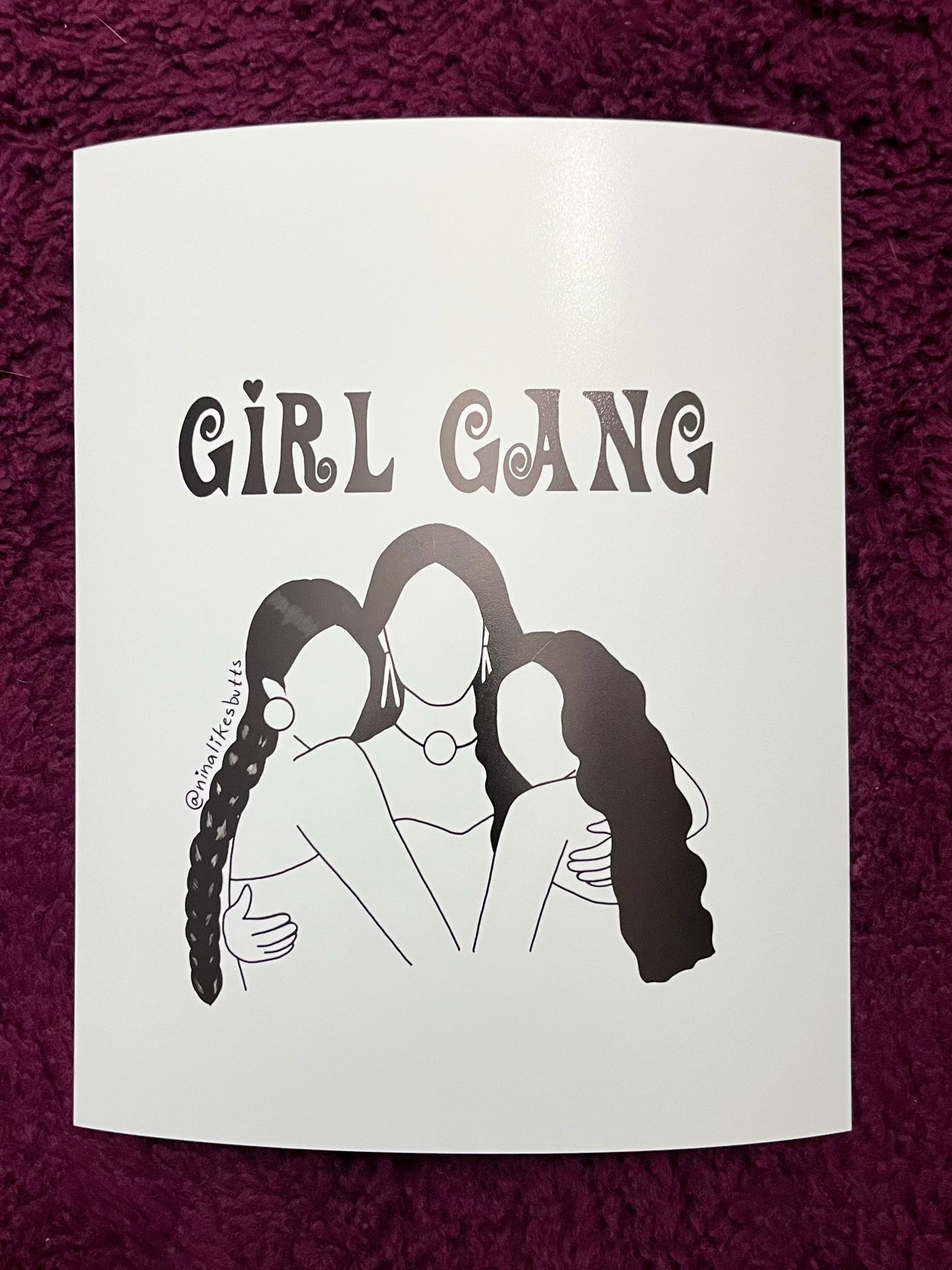 Girl gang print