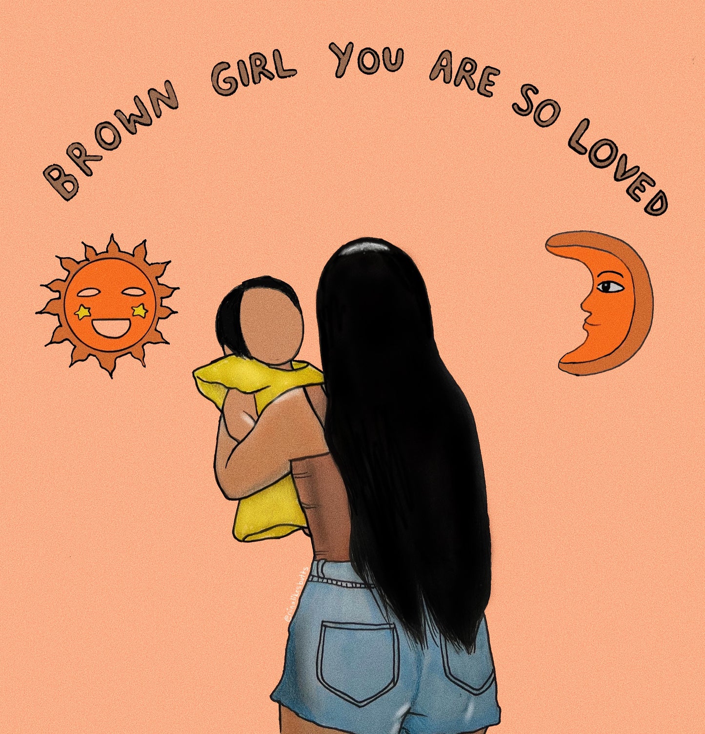 Brown girl you are so loved notebook