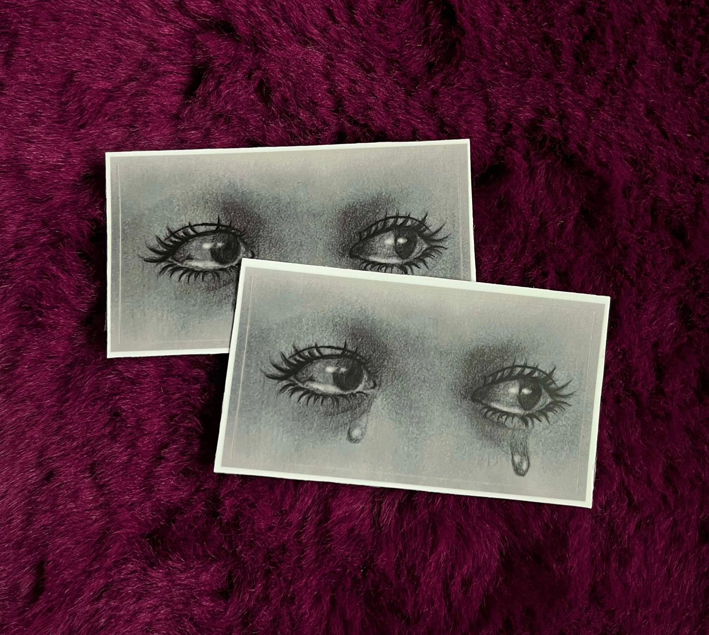 Crying eyes sticker