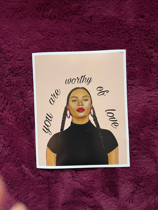 you are worthy of love print