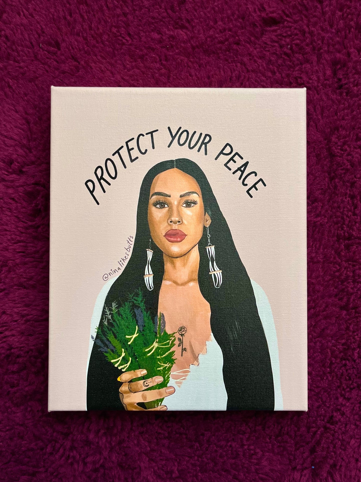 Protect your peace canvas