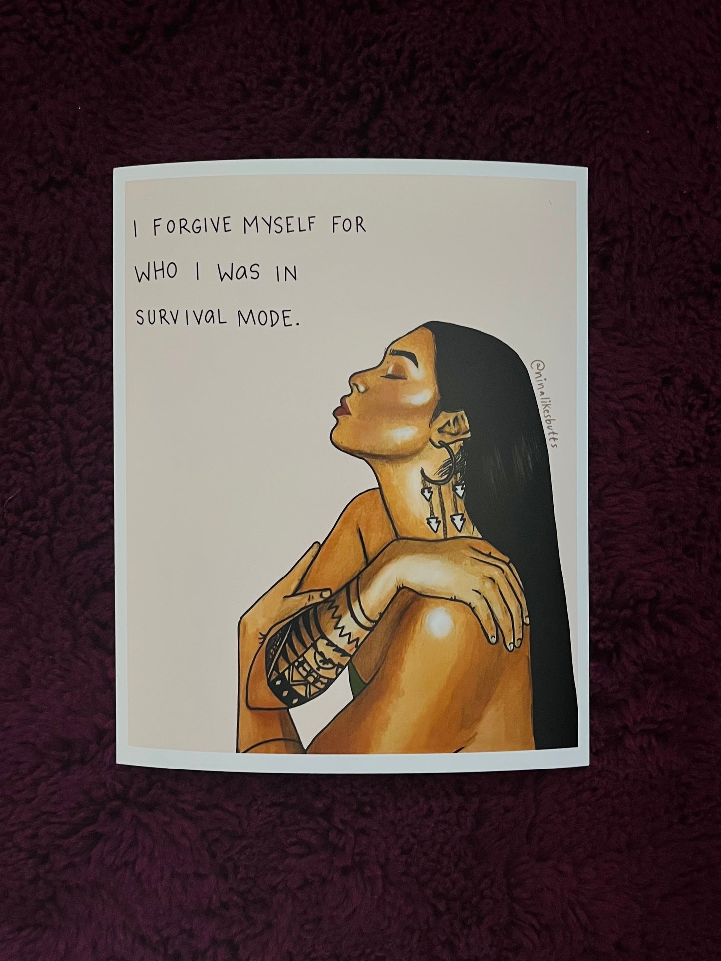 Forgive myself print