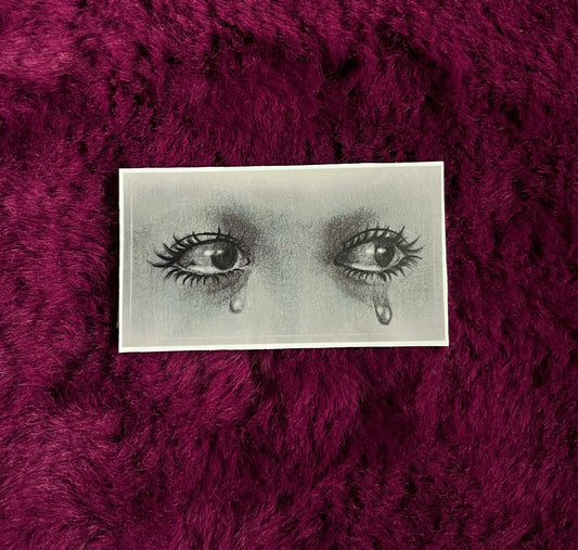 Crying eyes sticker