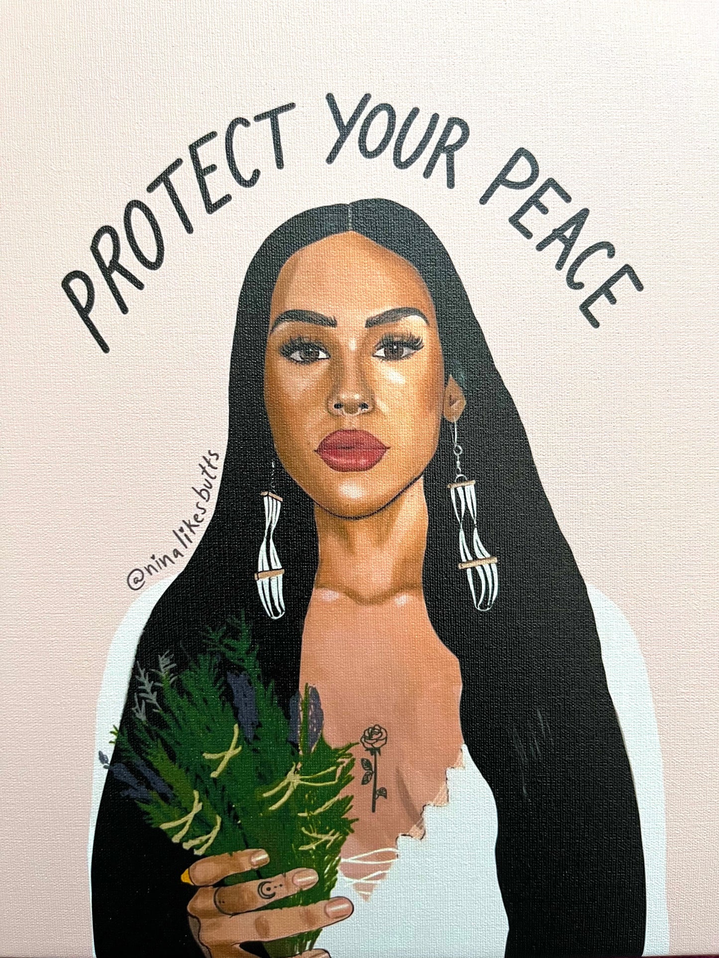 Protect your peace canvas