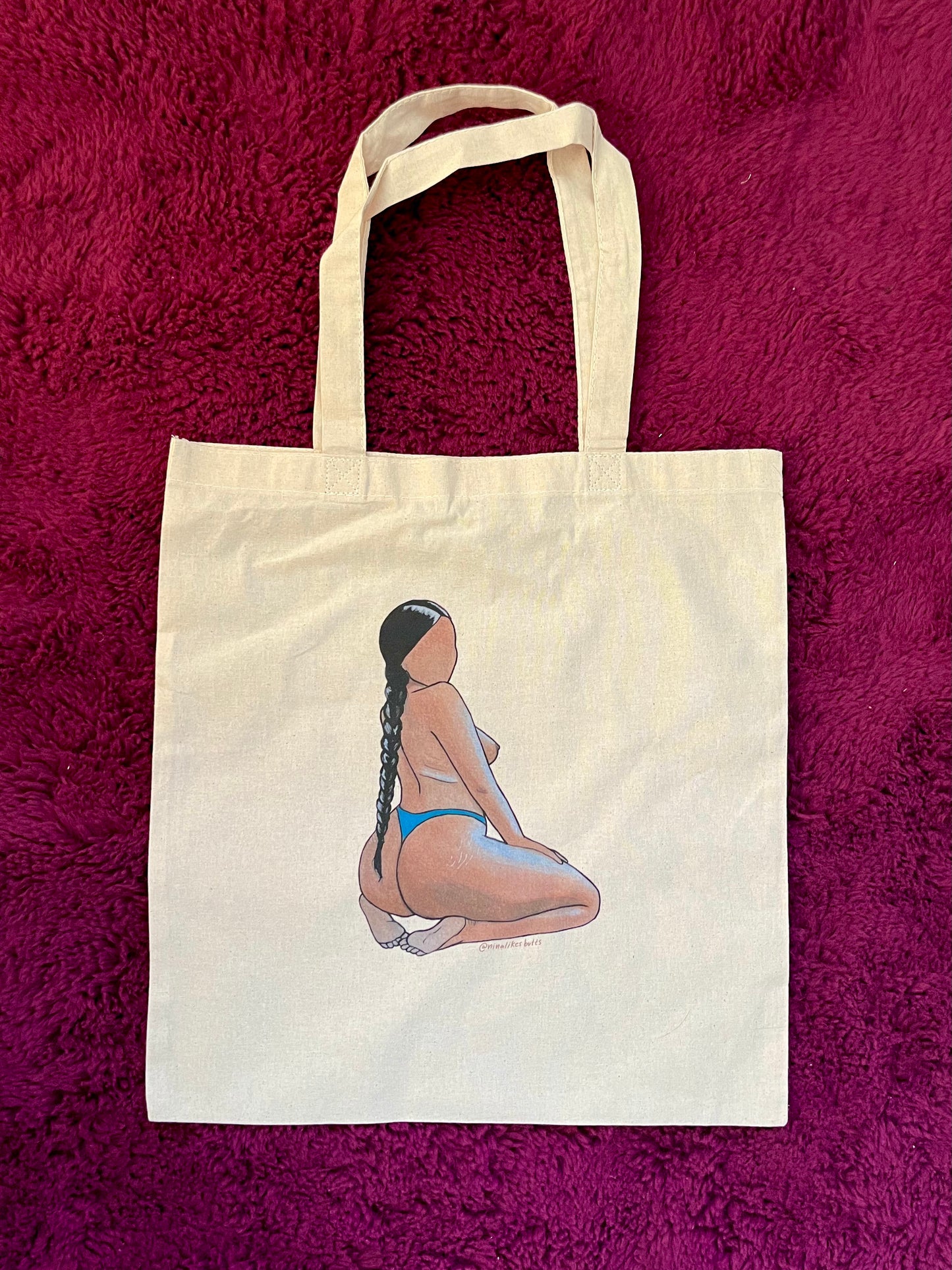 Brown girl tote bag