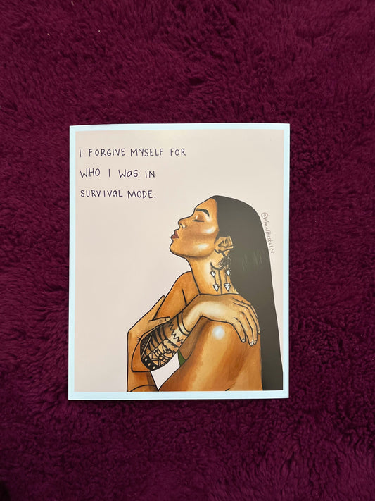 Forgive myself print