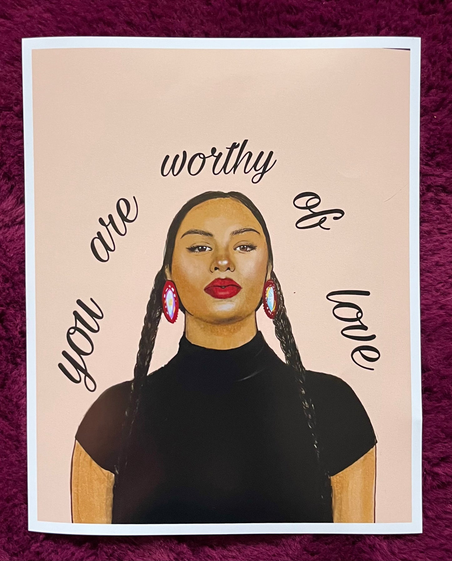 you are worthy of love print