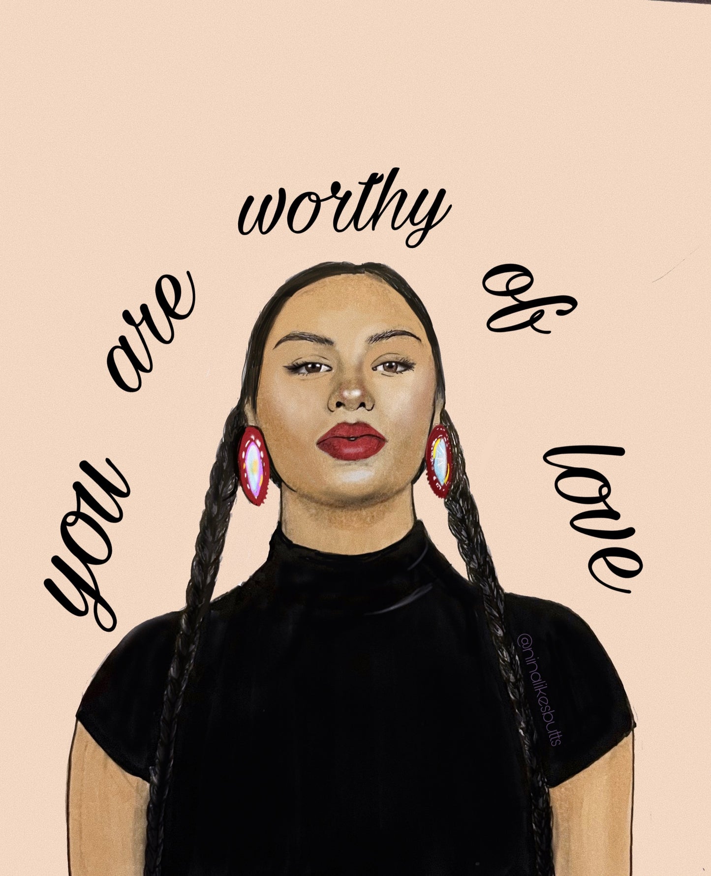 you are worthy of love print